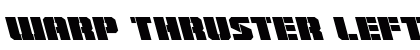 Warp Thruster Leftalic Italic preview