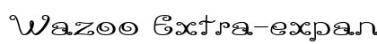 Wazoo Extra-expanded Bold Preview