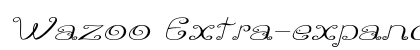 Wazoo Extra-expanded Italic preview