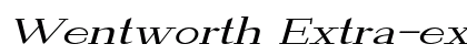 Wentworth Extra-expanded Italic preview