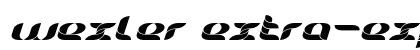 Wexler Extra-expanded Italic preview