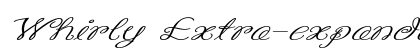 Whirly Extra-expanded Italic preview