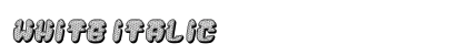 White Italic Preview
