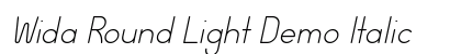 Wida Round Light Demo Italic preview