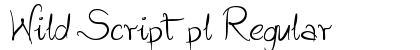 Wild Script pl Regular preview