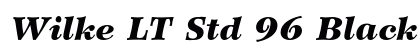 Wilke LT Std 96 Black Italic preview