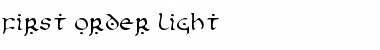 First Order Light Font