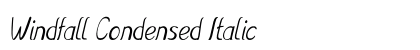 Windfall Condensed Italic Preview