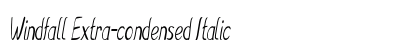 Windfall Extra-condensed Italic Preview
