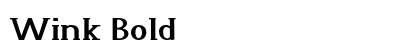 Wink Bold preview