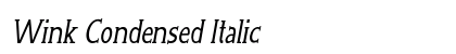 Wink Condensed Italic Preview