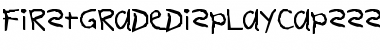 FirstGradeDisplayCapsSSK Font