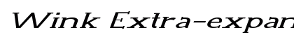 Wink Extra-expanded Italic preview