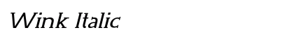 Wink Italic Preview