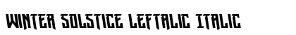 Winter Solstice Leftalic Italic preview