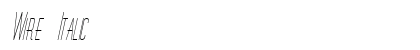 Wire Italic preview