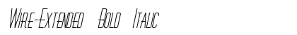 Wire-Extended Bold Italic Preview