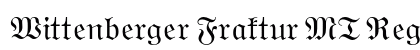 Wittenberger Fraktur MT Regular Preview