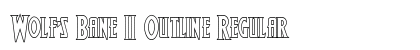 Wolf's Bane II Outline Regular preview