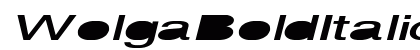 Wolga_BoldItalic Normal preview