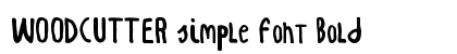 WOODCUTTER simple font Bold preview