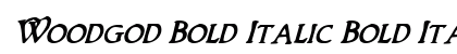 Woodgod Bold Italic Bold Italic preview