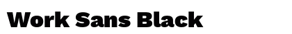 Work Sans Black Preview