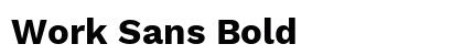 Work Sans Bold preview