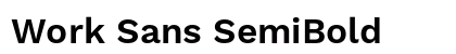 Work Sans SemiBold Preview