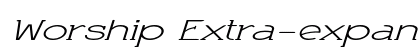 Worship Extra-expanded Italic preview