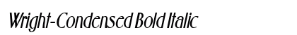 Wright-Condensed Bold Italic preview