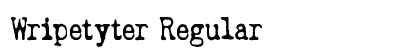 Wripetyter Regular preview