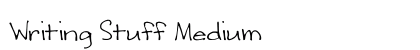 Writing Stuff Medium preview