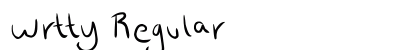 wrtty Regular preview