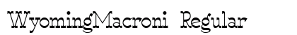 WyomingMacroni Regular preview
