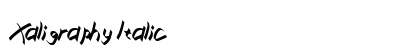 Xaligraphy Italic Preview