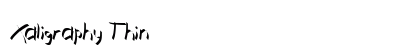 Xaligraphy Thin Preview