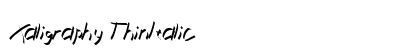 Xaligraphy ThinItalic preview