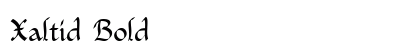Xaltid Bold preview
