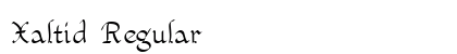 Xaltid Regular Preview