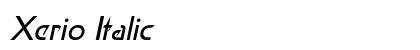 Xerio Italic Preview