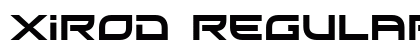 Xirod Regular preview