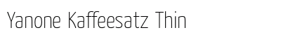 Yanone Kaffeesatz Thin preview