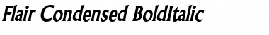 Flair Condensed BoldItalic Font