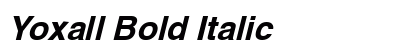 Yoxall Bold Italic preview