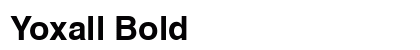Yoxall Bold preview