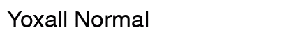 Yoxall Normal preview