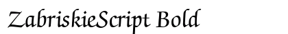 ZabriskieScript Bold preview