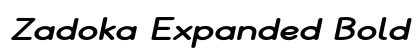 Zadoka Expanded Bold Italic Preview