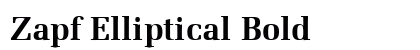 Zapf Elliptical Bold Preview